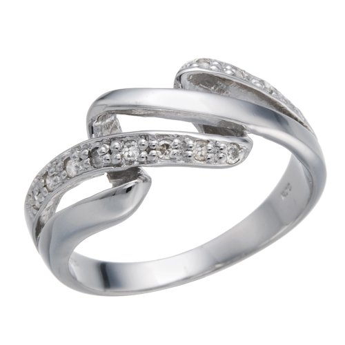 1/4 CT Diamond Promise Ring In Sterling Silver in Size 7