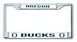 Oregon Ducks Chrome License Plate Frame