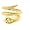 14K Gold (Choice of Yellow or Rose Gold) Coiled Snake Ring set with Opal & Emerald with Snake Scaling - Size 5 - Finger Sizes 5 to 12 Available