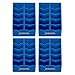 4 Pack BarberMate Blade Rack Storage Tray - Holds 10 Clipper Blades (Blue)
