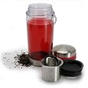 Danesco Tea Tumbler with Filter, Red