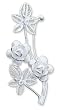 Brooch, 'Beautiful Roses' 2" W 1" L