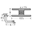 H-Shaped Twin Cast Iron Burner L-Shaped Venturi