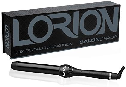 Lorion Beauty Diamond Technology 1.25" Digital Clipless Curler| Plus Free Heat Resistant Glove