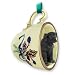 Labrador Retriever Green Holiday Tea Cup Dog Ornament - Black