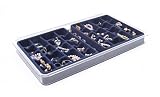 Jewelry Stax - 36-compartment Earring Tray - (Midnight Blue)