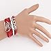 Susenstone®Handmade Multilayer Infinity Love Charm Leather Weave Jewelry Bracelet
