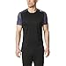 adidas Men's Running Shorts Sleeve Tee, Medium, Black/Utility Black