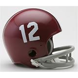 Alabama Crimson Tide (1964-65) Miniature Replica NCAA Throwback Helmet w/2-Bar Mask by Riddell