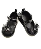 Big Oshi Tulle Bow Mary Jane Shoes (Toddler Girls Sizes 2 - 6) - black, 4
