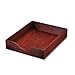Carver CVR07213 Hardwood Letter Stackable Desk Tray, Mahogany