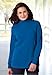 Woman Within Women's Plus Size Fit Mock Turtleneck T-Shirt