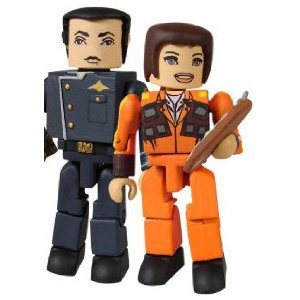 Battlestar Galactica Modern Minimates 2-Pack Series 4 Cally Tyrol & Felix Gaeta