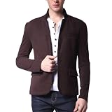 Doublju Mens Casual OneButton Blazer Jacket (J113Z)