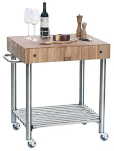 Amazon.com: Stainless Steel Mobile Kitchen Cart: Kitchen ...
