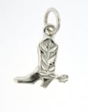 Sterling Silver 16 Figaro Chain Necklace with Charm Shoe