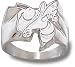 Georgia Tech Yellow Jackets Solid Sterling Silver ''BUZZ'' Ring Size 10 1/2