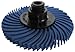 JoolTool 3M Scotch-Brite Blue Radial Bristle Brush Assembled with Plastic Tapered Mandrel Hub, 4 Ply, 2