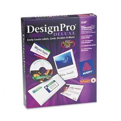 AVE5239 – DesignPro Deluxe CD-ROM Label-Printing Software