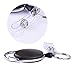 Kuuqa Translucent Key Reel, Carabiner Badge Reel Clip with Key Ring for ID Badge Holder and Card Holder (4 Pack)