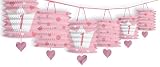 First Birthday Girl Lantern Decorations (Pack Of 6 Lanterns)