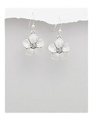 Flower Earrings In 92.5 Sterling Silver
