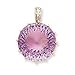 14K Rose Gold, Pink Amethyst & Diamond Pendant title=