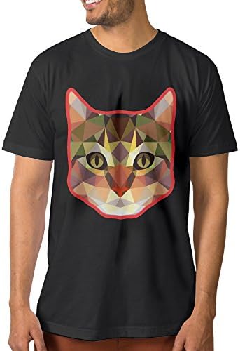 J3G9 Men's Cute Creative Cat Tee Size XL Black