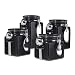 Cutout Canister 4-pc. Set - Black