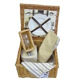 Madison 2 Person Traditional Fitted Picnic Hamper for Wine Lovers