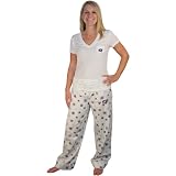 College Concepts Columbus Blue Jackets Women's Broadway Flannel Pant & Tee Set Medium