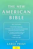 Holy Bible: New American Bible, Black, Genuine Leather, Thumb Indexed