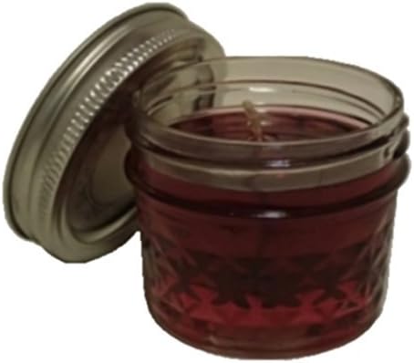 SANDALWOOD / ROSE Scent - 4 Pack (4 - 4 oz) - Gel Candles w/Lids