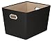Honey-Can-Do Large Storage Bin, Black SFT-03073 Black