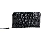 Jalda Croc-Embossed Zipper Wallet