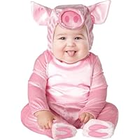 Lil Characters Unisex-baby Infant Piggy Costume, Pink, Medium