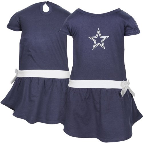 Dallas Cowboys Toddler Girls Navy Blue Mary Go Round Dress (4T)