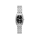 Bulova Women's 63R44 Diamond Bezel Black Dial Watch