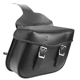 ALC Saddlebags 8204B-04 Montana Chubby Premium Vinyl Detach Throw-Over Saddlebag with Braid - Pair