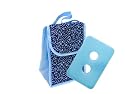 Fit & Fresh Classic Chiller Lunch Bag with Ice Pack, Blue Calico