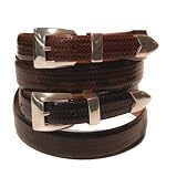 Brighton Avalon Basketweave Taper Belt, Sizes 34-44