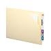 Smead Antimicrobial End Tab Jacket, Letter, Straight, Manila, 100 per Box (75715)