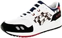 ASICS Gel-Lyte III Mens Lace Up Running Shoes Sneakers White Zebra Red