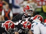 Panthers Falcons Football: Atlanta, GA - Matt Ryan Before the Snap Photographic Poster Print by John Amis, 24x18