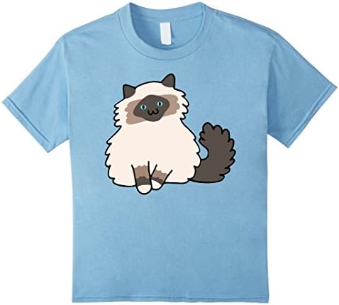 Kids Birman Cat Breeds T Shirt Tshirt 8 Baby Blue