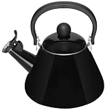 Le Creuset Kone Kettle with Whistle, Black, 1.6 Litre  from Le Creuset