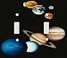 The Nine Planets Decorative Double Switchplate Cover