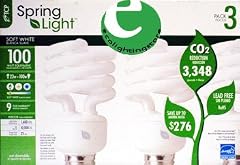 TCP 23 Watt Spring Light CFL Soft White Bulb, 3-Pack