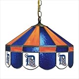 Detroit Tigers Stained Glass Pub Light Style: Swag