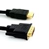 Premium HDMI to DVI Cable Gold 2 Metre